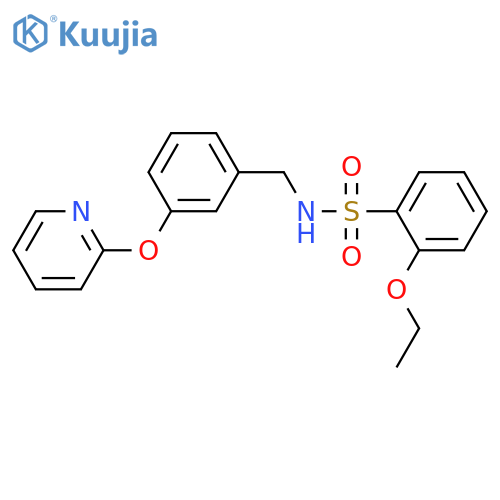 2-ethoxy-N-{[3-(pyridin-2-yloxy)phenyl]methyl}benzene-1-sulfonamide structure