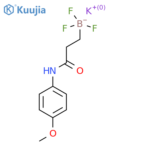 Potassium trifluoro(3-((4-methoxyphenyl)amino)-3-oxopropyl)borate structure