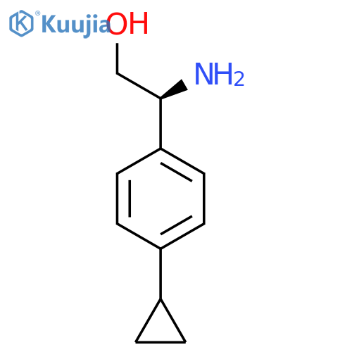 (2S)-2-amino-2-(4-cyclopropylphenyl)ethan-1-ol structure