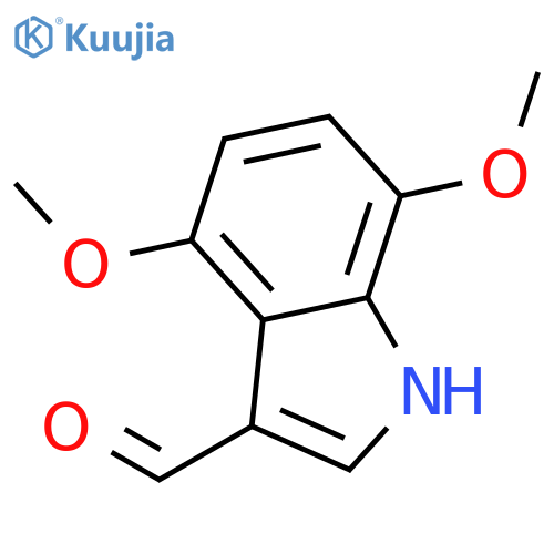 4,7-Dimethoxy-1H-indole-3-carbaldehyde structure