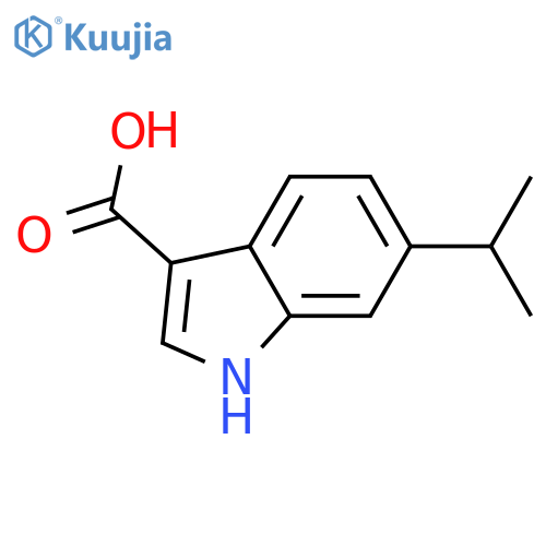 6-(propan-2-yl)-1H-indole-3-carbaldehyde structure