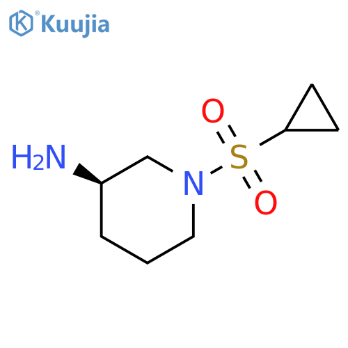 (3R)-1-(cyclopropanesulfonyl)piperidin-3-amine structure