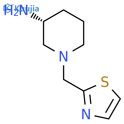 (3R)-1-(1,3-thiazol-2-yl)methylpiperidin-3-amine structure
