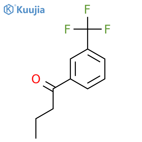 1-3-(trifluoromethyl)phenylbutan-1-one structure