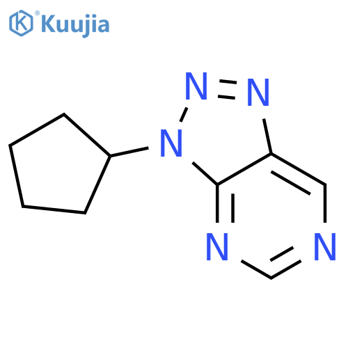 3H-1,2,3-Triazolo[4,5-d]pyrimidine,3-cyclopentyl- structure