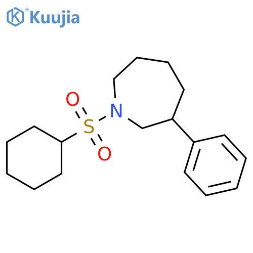 1-(cyclohexanesulfonyl)-3-phenylazepane structure