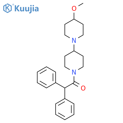 1-{4-methoxy-1,4'-bipiperidine-1'-yl}-2,2-diphenylethan-1-one structure