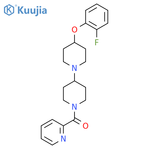 4-(2-fluorophenoxy)-1'-(pyridine-2-carbonyl)-1,4'-bipiperidine structure