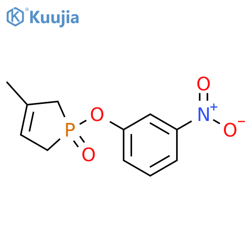 1H-Phosphole,2,5-dihydro-3-methyl-1-(3-nitrophenoxy)-, 1-oxide structure