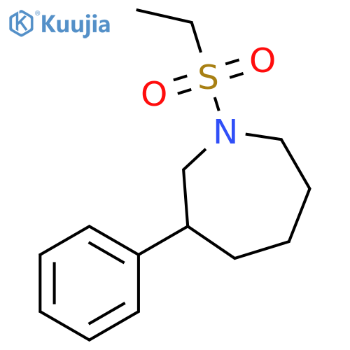 1-(ethanesulfonyl)-3-phenylazepane structure
