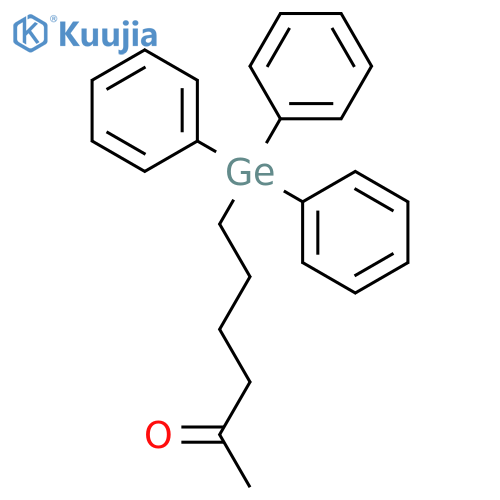 2-Hexanone, 6-(triphenylgermyl)- structure