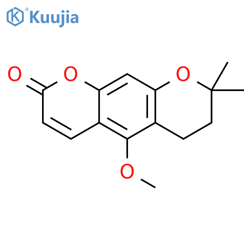 2H,6H-Benzo[1,2-b:5,4-b']dipyran-2-one,7,8-dihydro-5-methoxy-8,8-dimethyl- (8CI,9CI) structure