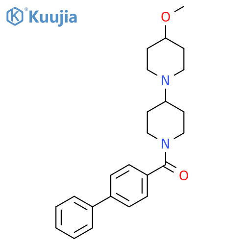 1'-{1,1'-biphenyl-4-carbonyl}-4-methoxy-1,4'-bipiperidine structure