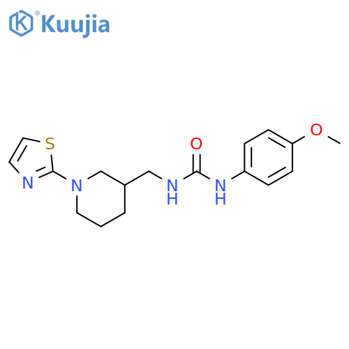 1-(4-Methoxyphenyl)-3-((1-(thiazol-2-yl)piperidin-3-yl)methyl)urea structure