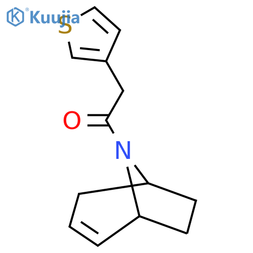 1-((1R,5S)-8-azabicyclo[3.2.1]oct-2-en-8-yl)-2-(thiophen-3-yl)ethanone structure