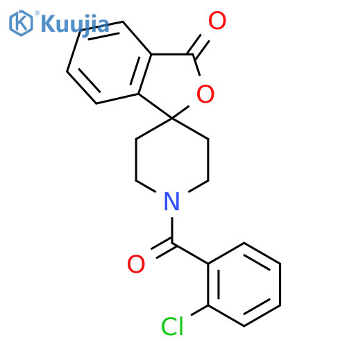1'-(2-chlorobenzoyl)-3H-spiro2-benzofuran-1,4'-piperidine-3-one structure