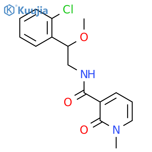 N-(2-(2-chlorophenyl)-2-methoxyethyl)-1-methyl-2-oxo-1,2-dihydropyridine-3-carboxamide structure