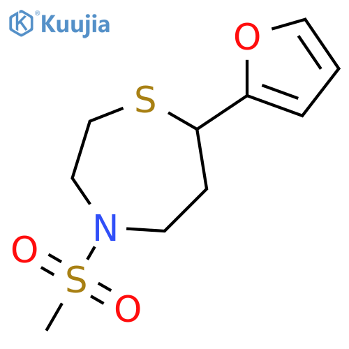 7-(furan-2-yl)-4-methanesulfonyl-1,4-thiazepane structure