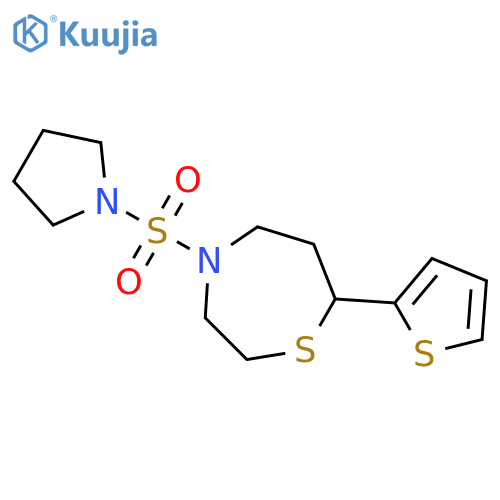 4-(pyrrolidine-1-sulfonyl)-7-(thiophen-2-yl)-1,4-thiazepane structure