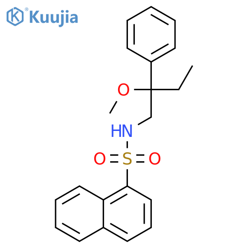 N-(2-Methoxy-2-phenylbutyl)-1-naphthalenesulfonamide structure