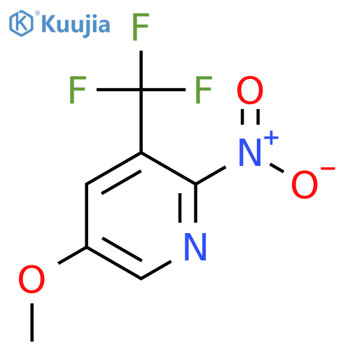 5-Methoxy-2-nitro-3-(trifluoromethyl)pyridine structure