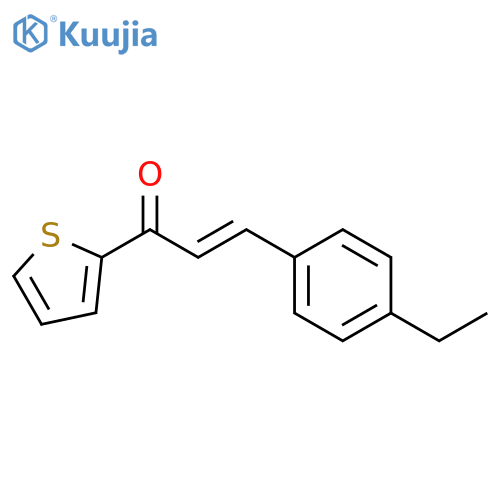 (2E)-3-(4-ethylphenyl)-1-(thiophen-2-yl)prop-2-en-1-one structure