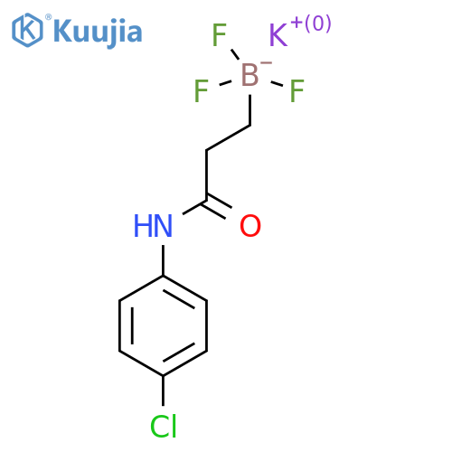 Potassium (3-((4-chlorophenyl)amino)-3-oxopropyl)trifluoroborate structure
