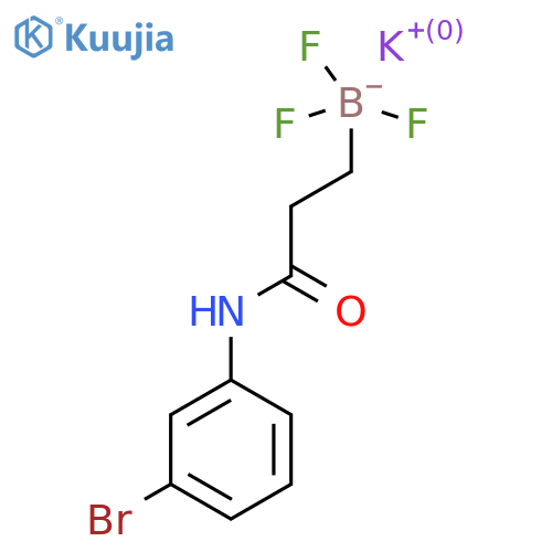 Potassium (3-((3-bromophenyl)amino)-3-oxopropyl)trifluoroborate structure
