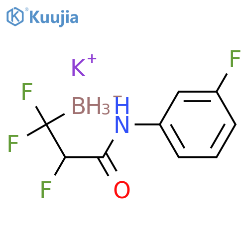 Potassium trifluoro(3-((3-fluorophenyl)amino)-3-oxopropyl)borate structure