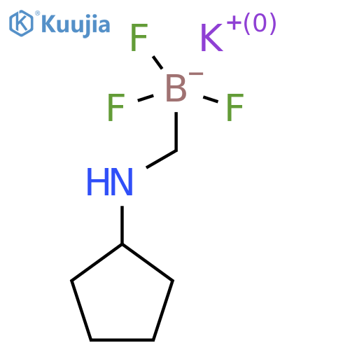 Potassium ((cyclopentylamino)methyl)trifluoroborate structure