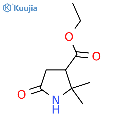 Ethyl 2,2-dimethyl-5-oxopyrrolidine-3-carboxylate structure