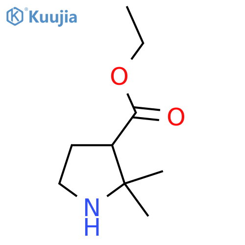 Ethyl 2,2-dimethylpyrrolidine-3-carboxylate structure