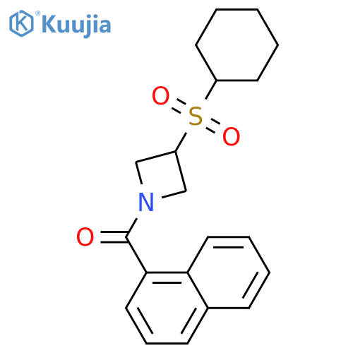 3-(cyclohexanesulfonyl)-1-(naphthalene-1-carbonyl)azetidine structure