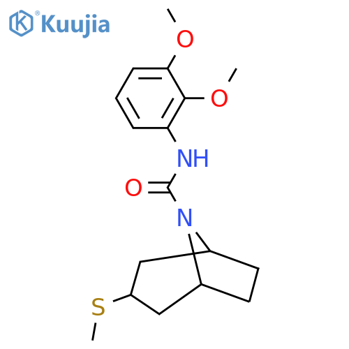 N-(2,3-dimethoxyphenyl)-3-(methylsulfanyl)-8-azabicyclo3.2.1octane-8-carboxamide structure
