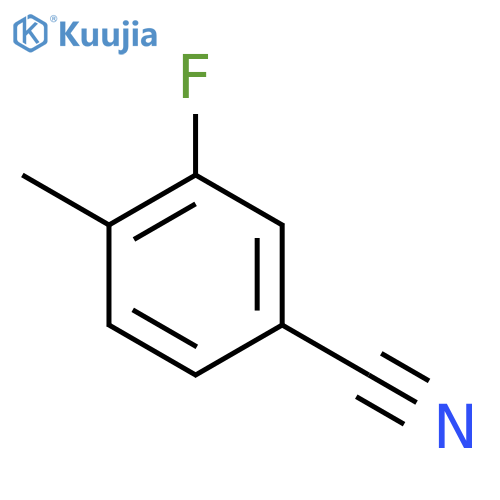 3-Fluoro-4-methylbenzonitrile structure