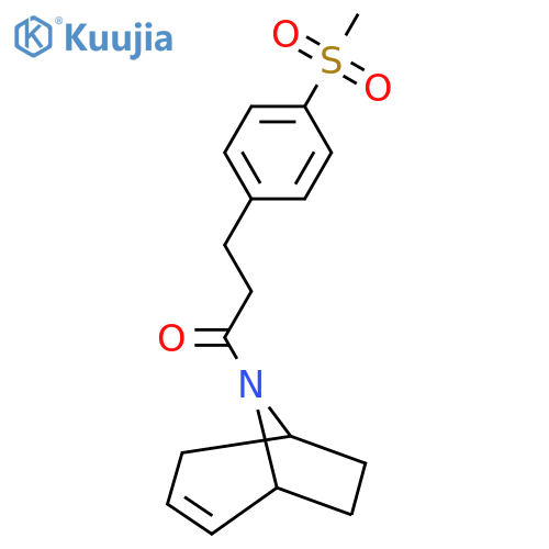 1-((1R,5S)-8-azabicyclo[3.2.1]oct-2-en-8-yl)-3-(4-(methylsulfonyl)phenyl)propan-1-one structure