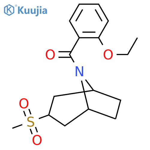 8-(2-ethoxybenzoyl)-3-methanesulfonyl-8-azabicyclo3.2.1octane structure