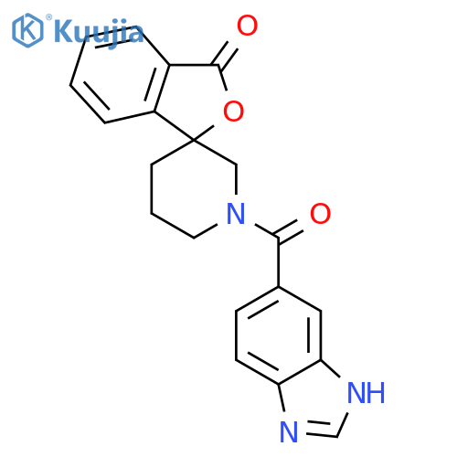 1'-(1H-1,3-benzodiazole-5-carbonyl)-3H-spiro2-benzofuran-1,3'-piperidine-3-one structure
