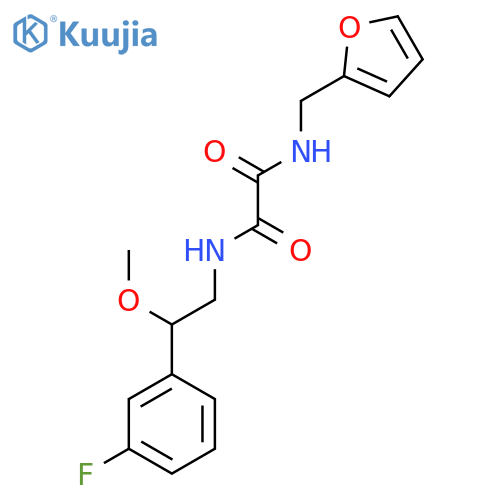 N1-(2-(3-fluorophenyl)-2-methoxyethyl)-N2-(furan-2-ylmethyl)oxalamide structure