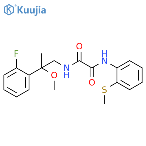 N-[2-(2-fluorophenyl)-2-methoxypropyl]-N'-(2-methylsulfanylphenyl)oxamide structure