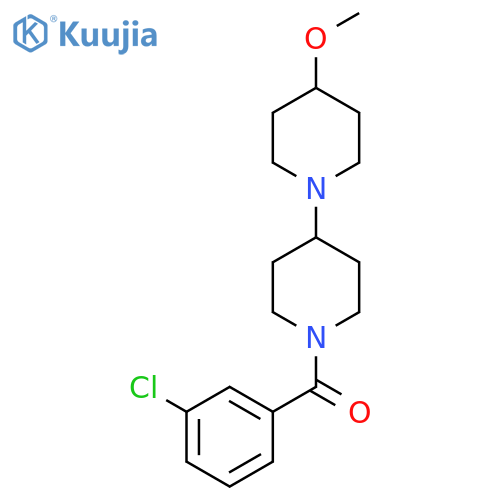 1'-(3-chlorobenzoyl)-4-methoxy-1,4'-bipiperidine structure