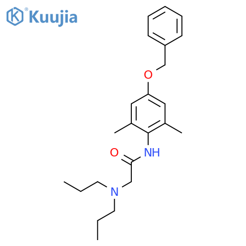 Acetamide,N-[2,6-dimethyl-4-(phenylmethoxy)phenyl]-2-(dipropylamino)- structure