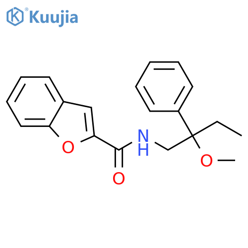 N-(2-methoxy-2-phenylbutyl)-1-benzofuran-2-carboxamide structure