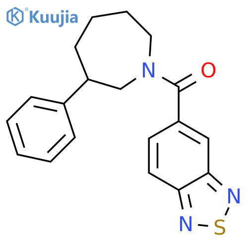 5-(3-phenylazepane-1-carbonyl)-2,1,3-benzothiadiazole structure