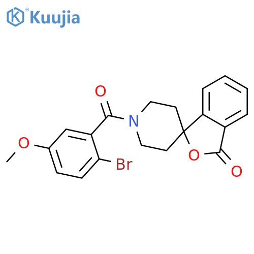 1'-(2-bromo-5-methoxybenzoyl)-3H-spiro2-benzofuran-1,4'-piperidine-3-one structure