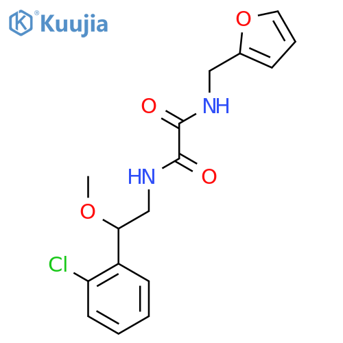 N1-(2-(2-chlorophenyl)-2-methoxyethyl)-N2-(furan-2-ylmethyl)oxalamide structure