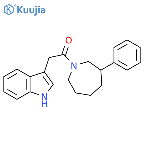 2-(1H-indol-3-yl)-1-(3-phenylazepan-1-yl)ethan-1-one structure