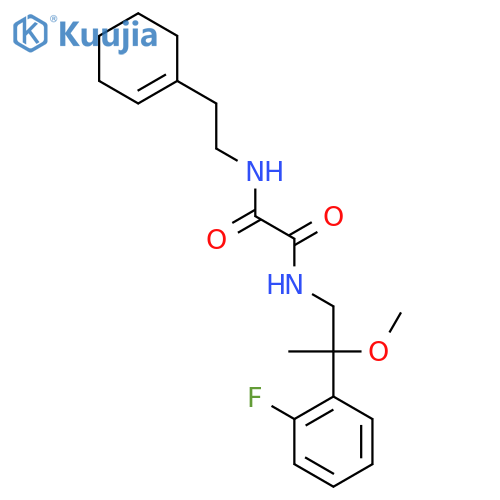 N1-(2-(cyclohex-1-en-1-yl)ethyl)-N2-(2-(2-fluorophenyl)-2-methoxypropyl)oxalamide structure