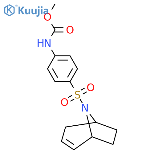 methyl (4-((1R,5S)-8-azabicyclo[3.2.1]oct-2-en-8-ylsulfonyl)phenyl)carbamate structure