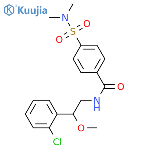 N-[2-(2-chlorophenyl)-2-methoxyethyl]-4-(dimethylsulfamoyl)benzamide structure